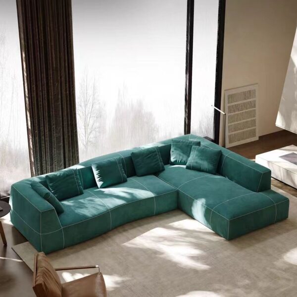 Gaoliang Sofa Luxury Modern Italian L-Shaped Sofa Set Furniture OEM/ODM (SF107)