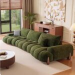 Gaoliang Sofa Dark Green Medieval Style Large Living Room Sofa OEM/ODM (SF110)