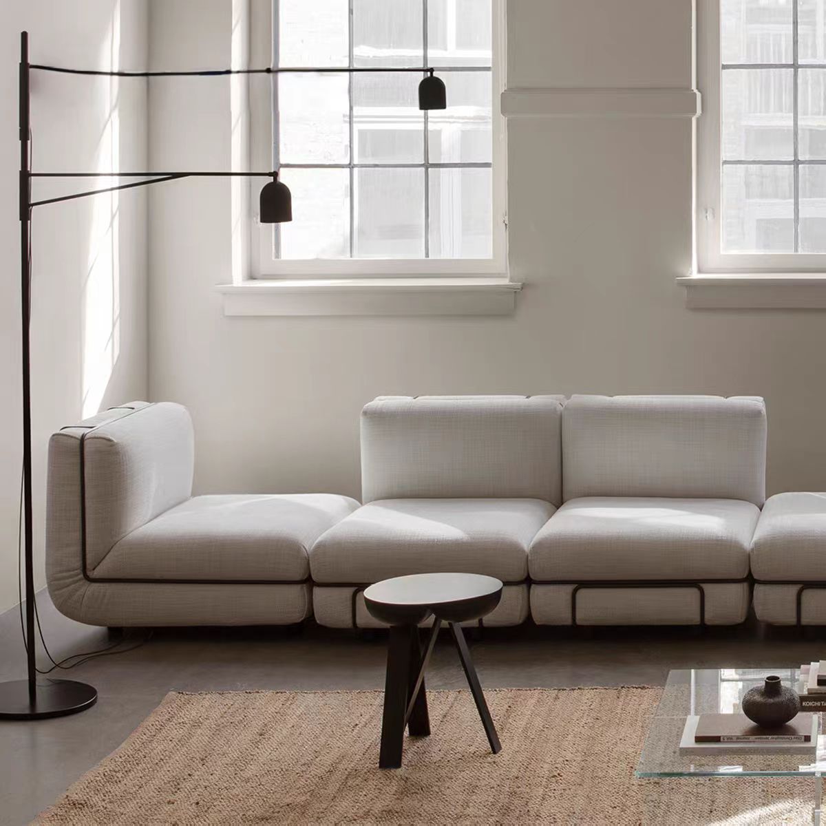 Gaoliang Sofa Modern Luxury Fabric Upholstered Sectional Modular Sofa OEM/ODM (SF112)