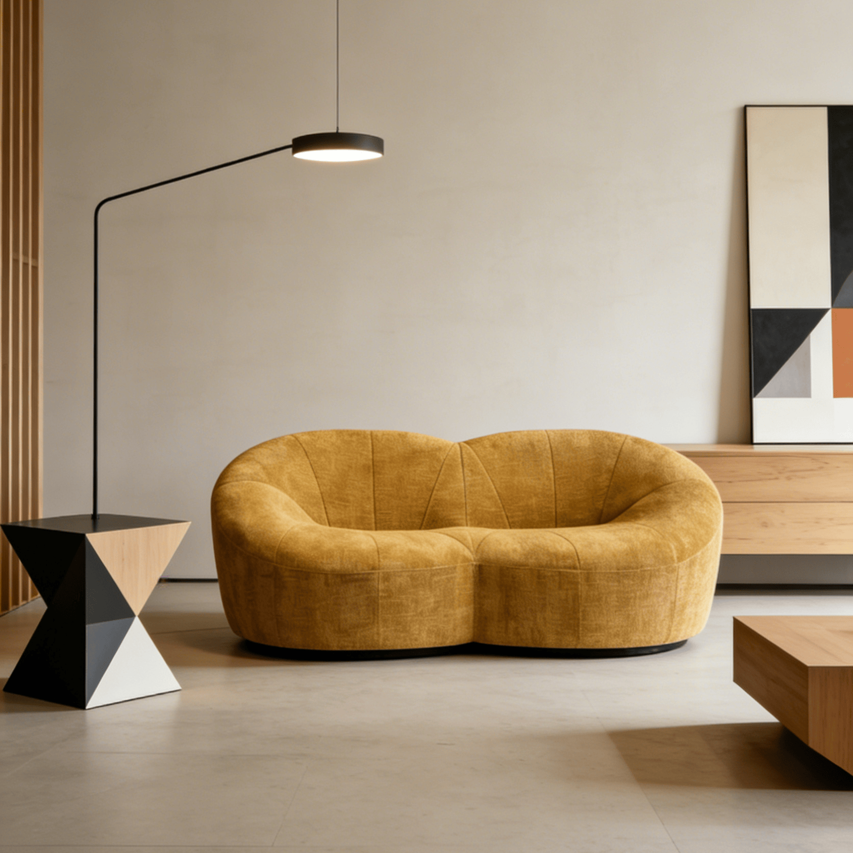 Gaoliang Sofa Modern Cream Nordic Fabric Pumpkin Children's Sofa OEM/ODM (SF113)