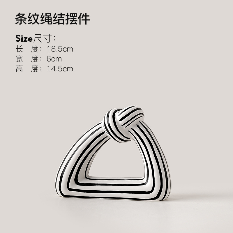 TFV07-5 Gaoliang Abstract Stripes Flower Porcelain Ceramic Vase (TFV07)