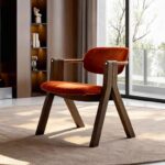 Gaoliang Dining Chair Italian Light Luxury Velvet Dining Chair OEM/ODM (YZ269)
