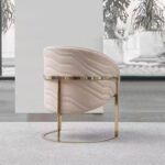 Gaoliang Dining Chair Modern Luxury Golden Restaurant Hotel Dining Chair OEM/ODM (YZ273)