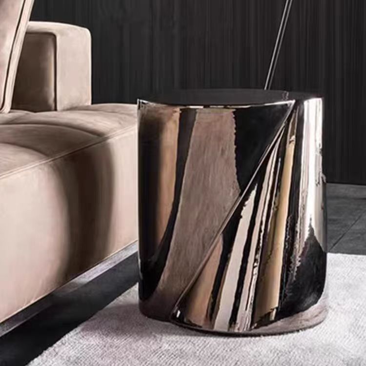 Gaoliang Side Table High Gloss Rose Gold Luxury Side Table OEM/ODM (BJ134)