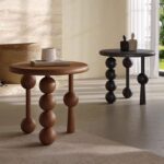 Gaoliang Side Table French Retro Movable Wooden Side Table OEM/ODM (BJ137)