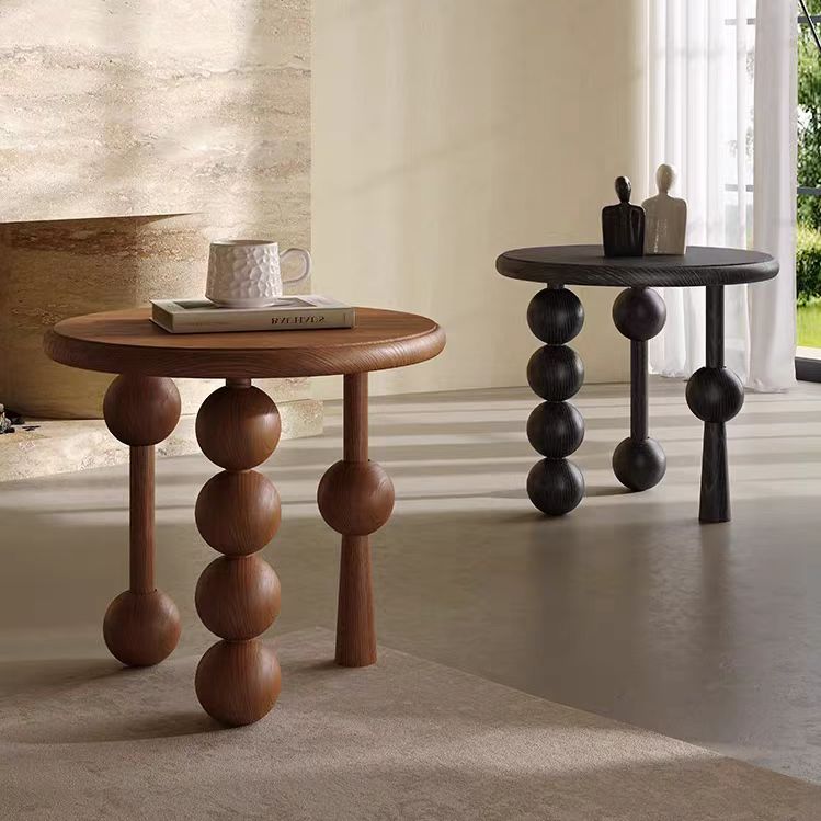 Gaoliang Side Table French Retro Movable Wooden Side Table OEM/ODM (BJ137)