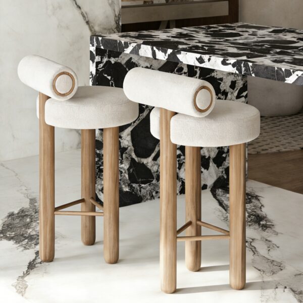 Gaoliang Bar Stool Kitchen Dining Wood High bar Stools Restaurant Chair OEM/ODM (BY49)