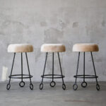 Gaoliang Bar Stool Modern Iron Metal High Bar Stool Chairs for Home Bar Hotel OEM/ODM (BY50)