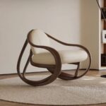 Gaoliang Accent Chair Modern Luxury Curved Wooden Frame Leisure Chair OEM/ODM (DY42)