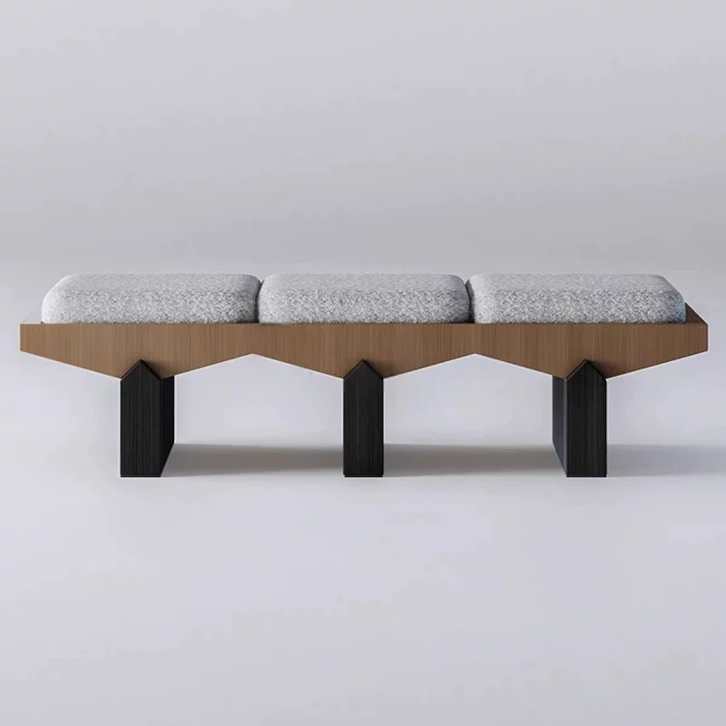 End of Bed Bench Luxury Wooden Shoe Changing Stool