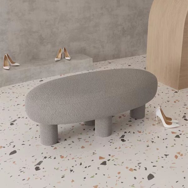 Gaoliang Bed End Bench Luxury Fabric Soft Stools Ottomans OEM/ODM (DZ23)