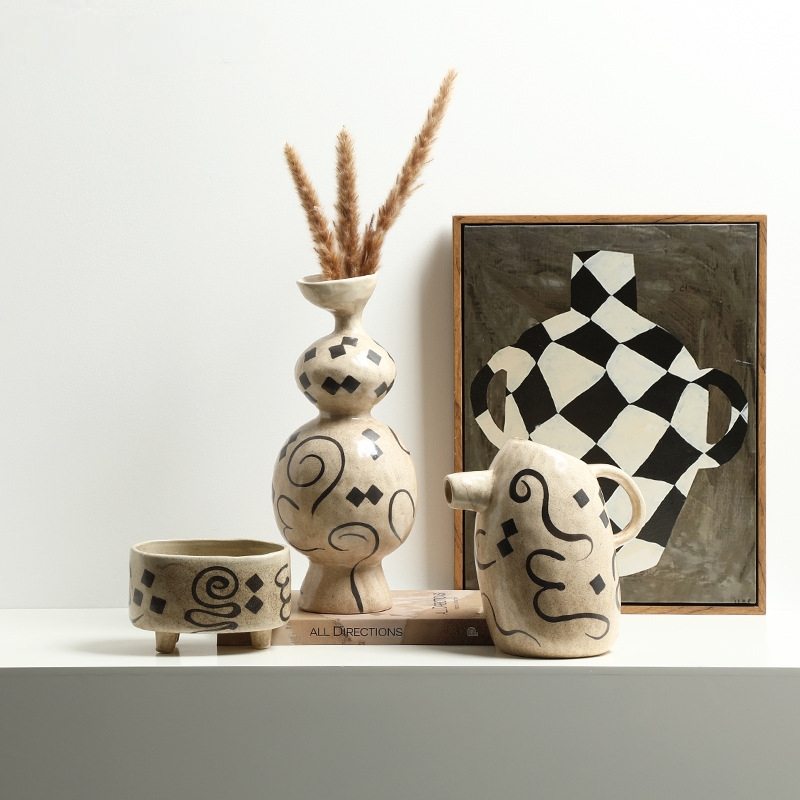 Gaoliang Ceramic flower vase home decor (FLV01)