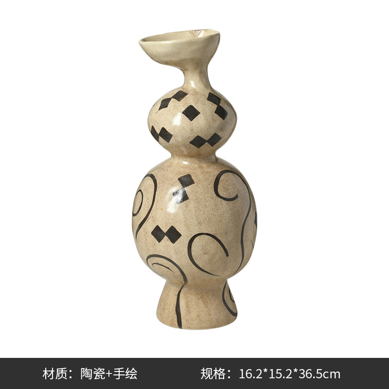 Gaoliang Ceramic flower vase home decor (FLV01)