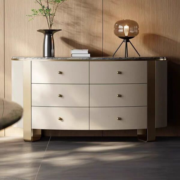 Gaoliang Sideboard High-End Stone Top Living Room Storage Cabinet OEM/ODM (GZ224)