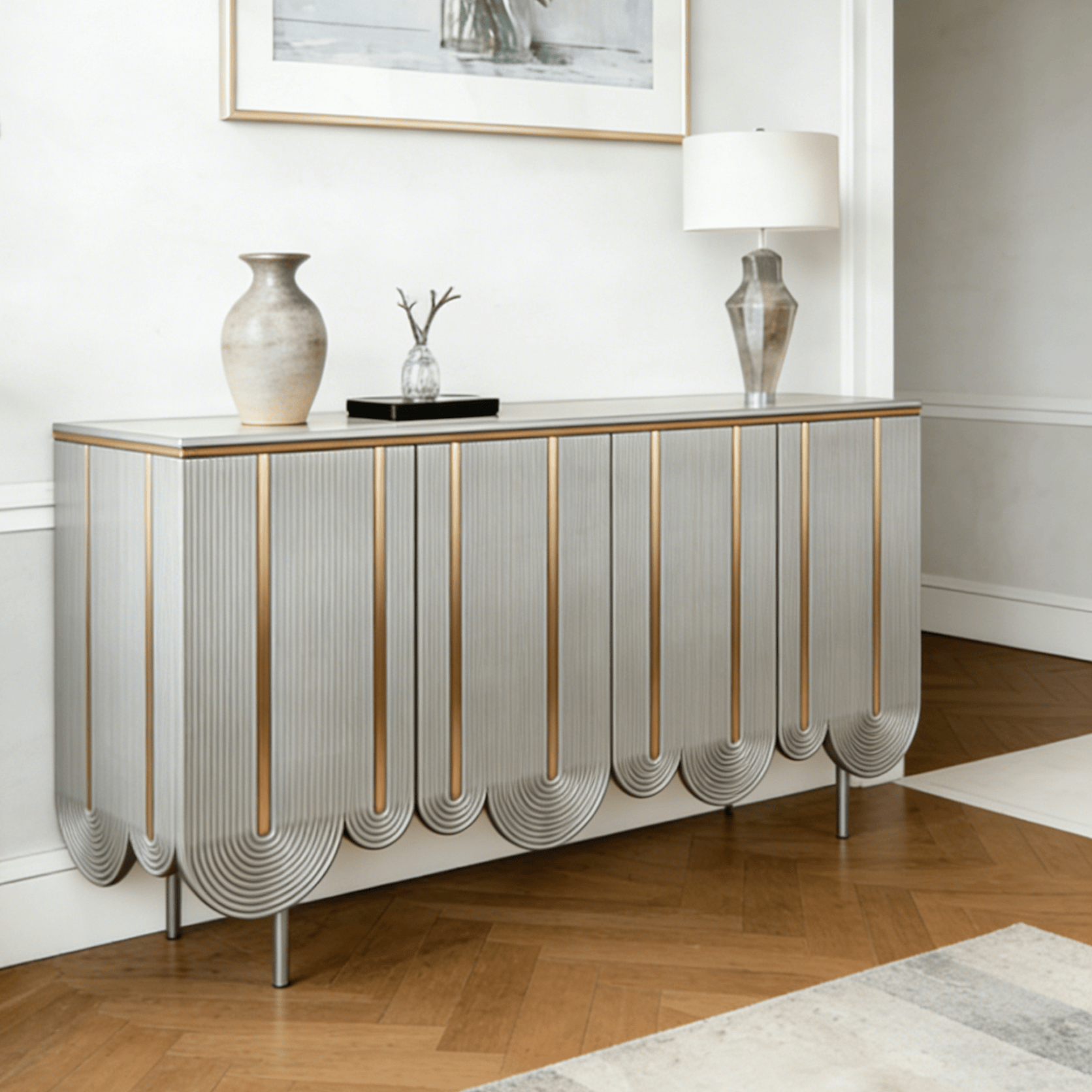 Gaoliang Sideboard Modern High-end Luxury Design Buffet Cabinet OEM/ODM (GZ227)