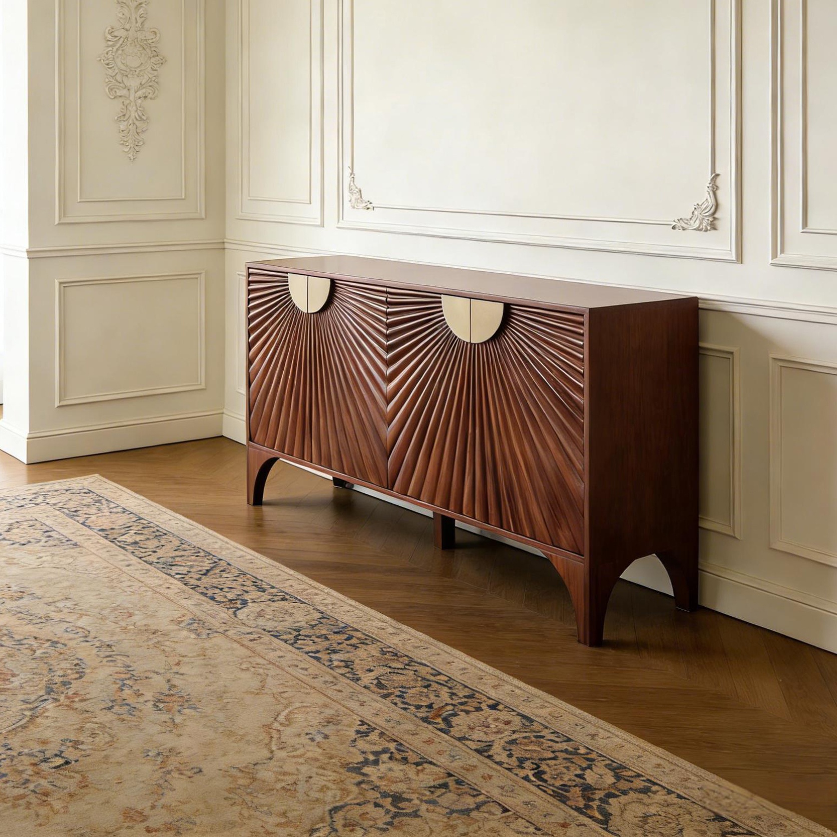 Gaoliang Sideboard Modern Wooden Living Room Sideboard Buffet Cabinets OEM/ODM (GZ228)