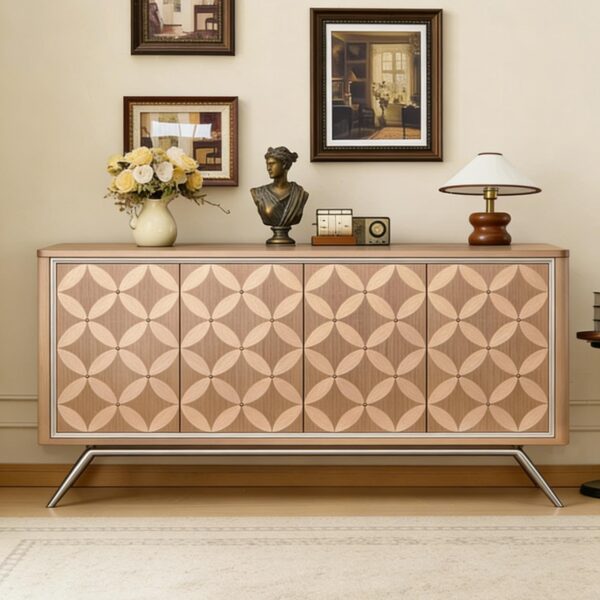 Gaoliang Sideboard American Style Large Wooden Sideboard Cabinet OEM/ODM (GZ229)