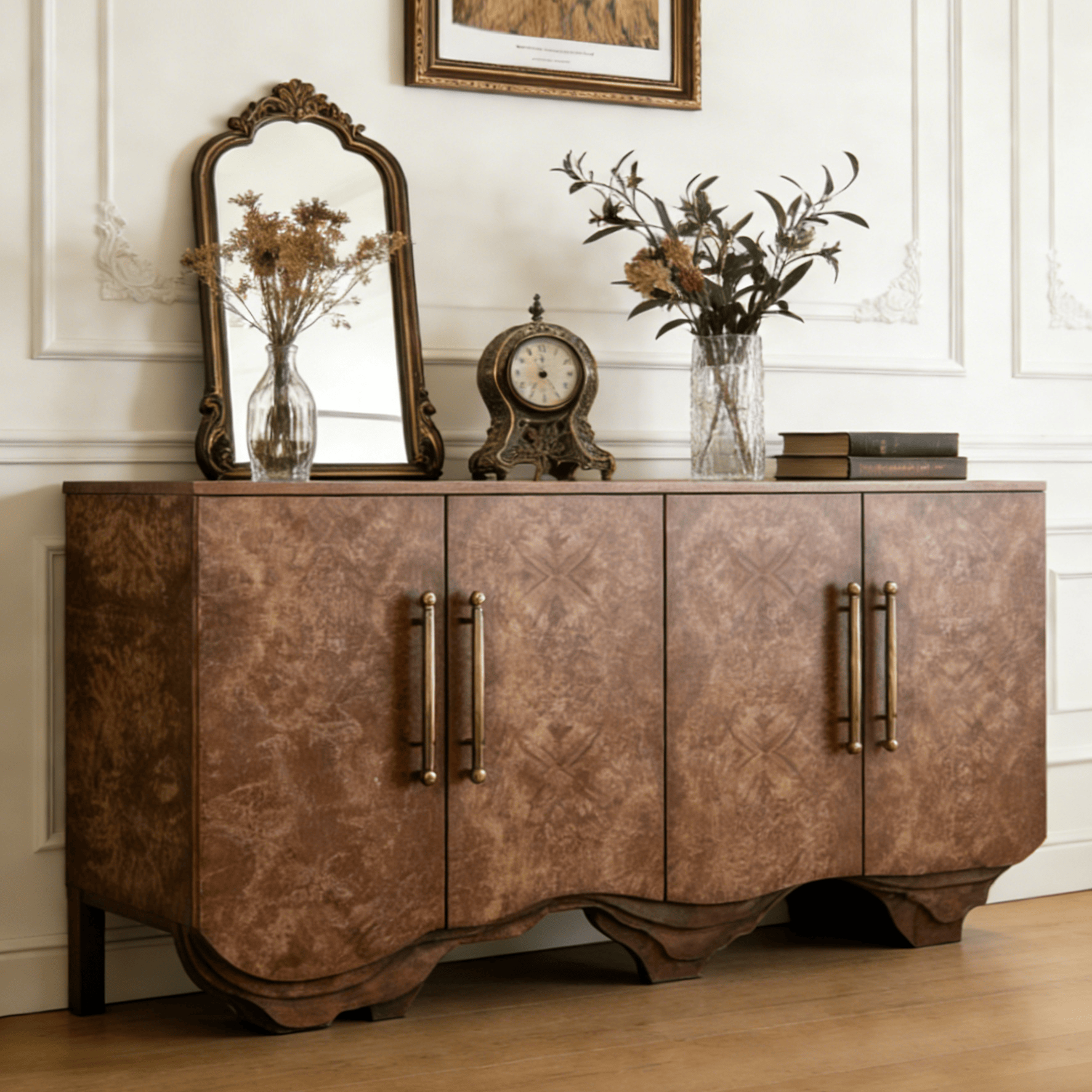 Gaoliang Sideboard American Luxury Living Room Large Wood Sideboard OEM/ODM (GZ230)
