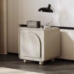 Gaoliang Night Stand Cream Style White Small Storage Bedside Cabinet OEM/ODM (NT106)