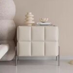 Gaoliang Night Stand Soft Leather Bedroom Storage Bedside Table OEM/ODM (NT117)