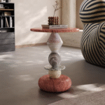 Gaoliang Side Table Luxury Round Corner Table Furniture Bed Side Tables OEM/ODM (BJ142)