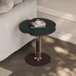 Gaoliang Side Table Durable Metal Frame Leather Luxury Round Side Table OEM/ODM (BJ147)