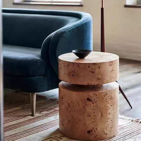Gaoliang Side Table New Retro Minimalist Round Sofa Side Table OEM/ODM (BJ149)