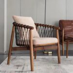 Gaoliang Accent Chair Wabi-sabi Style Single Sofa Chair for Living Room OEM/ODM (DY318)