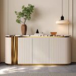Gaoliang Sideboard Baking Paint Living Room Storage Display Cabinet OEM/ODM (GZ235)