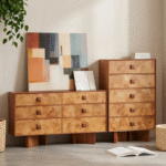 Gaoliang Sideboard Modern Rustic Wooden Dining Room Sideboard OEM/ODM (GZ237)