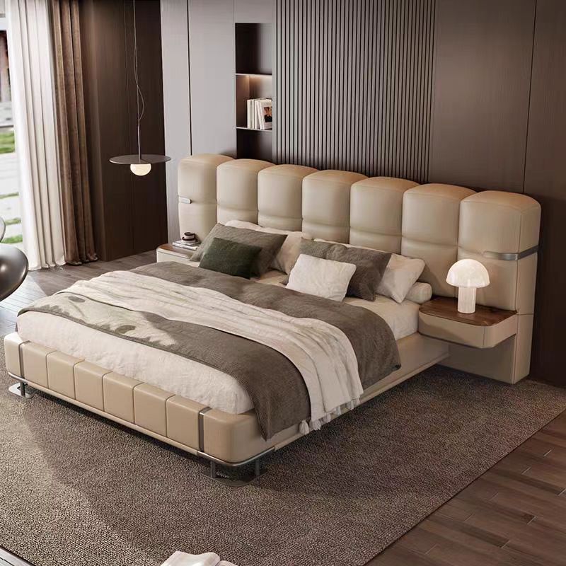 Gaoliang Bed King Size Leather Headboard Backrest Double Bed OEM/ODM (HRC11)