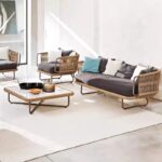 Gaoliang Outdoor Garden Sofa Rope Woven Waterproof Leisure Furniture OEM/ODM(HWSF05)