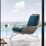 Gaoliang Outdoor Sofa Modern Rattan Single Sofa Chair with Foot Pedals OEM/ODM(HWSF11)
