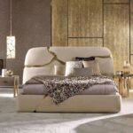 Gaoliang Bed Light Luxury Leather Upholster King Queen Full Size Bed OEM/ODM (QRC01)