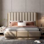 Gaoliang Bed Italian Luxury Design High End Double Bed OEM/ODM (QRC05)