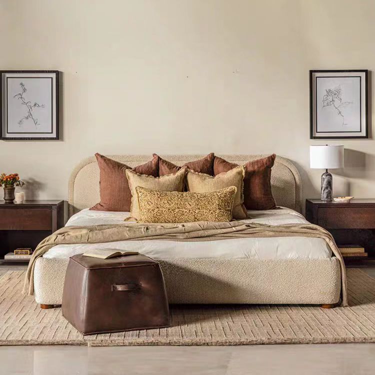 Gaoliang Bed Durable King Bed with Soft Upholstered Bedroom Set OEM/ODM (RC91)