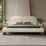Gaoliang Bed Luxury Elegant Fabric Upholstered King Size Bed Set OEM/ODM (RC92)