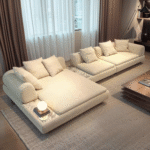 Gaoliang Sofa New Italian Modern Luxury Teddy Velvet Couch OEM/ODM (SF123)