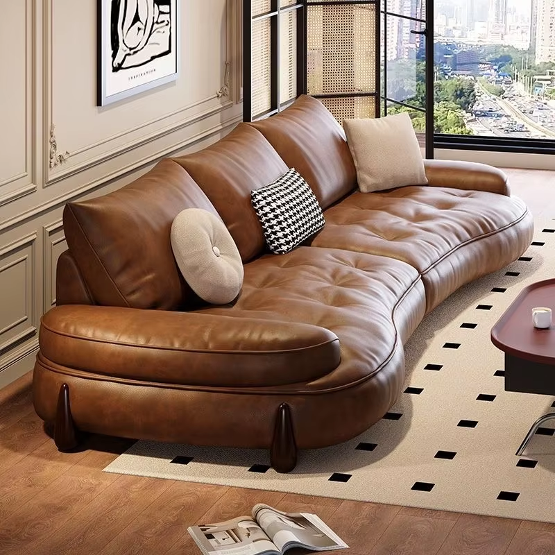Gaoliang Sofa Straight Retro Green Row Couch Living Room Sofas OEM/ODM (SF96)
