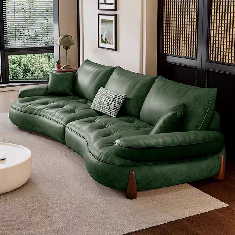 Gaoliang Sofa Straight Retro Green Row Couch Living Room Sofas OEM/ODM (SF96)