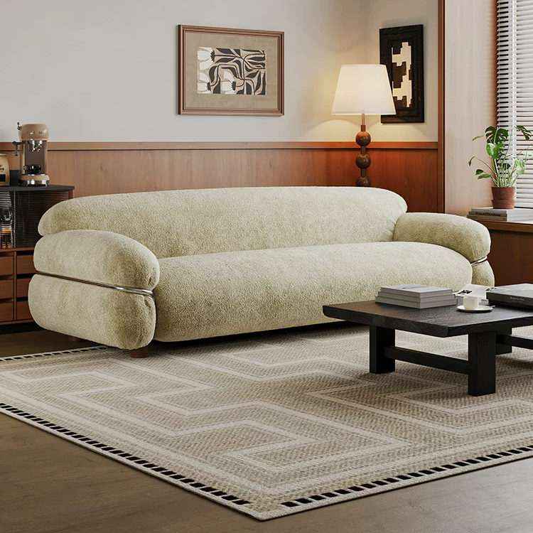 Gaoliang Sofa Italian Style Comfortable Fabric Curved Couch OEM/ODM (SF98)