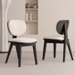 Gaoliang Dining Chair Nordic White Velvet Dining Room Chairs OEM/ODM (YZ223)
