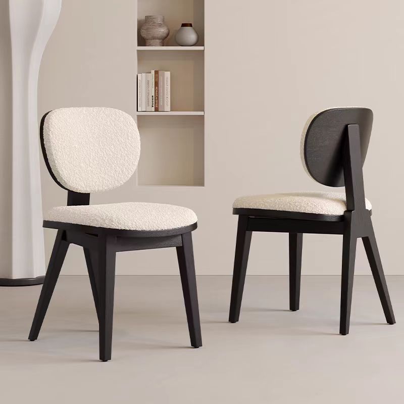 Gaoliang Dining Chair Nordic White Velvet Dining Room Chairs OEM/ODM (YZ223)