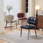 Gaoliang Dining Chair PU Leather with Heavy Duty Metal Legs OEM/ODM (YZ265)