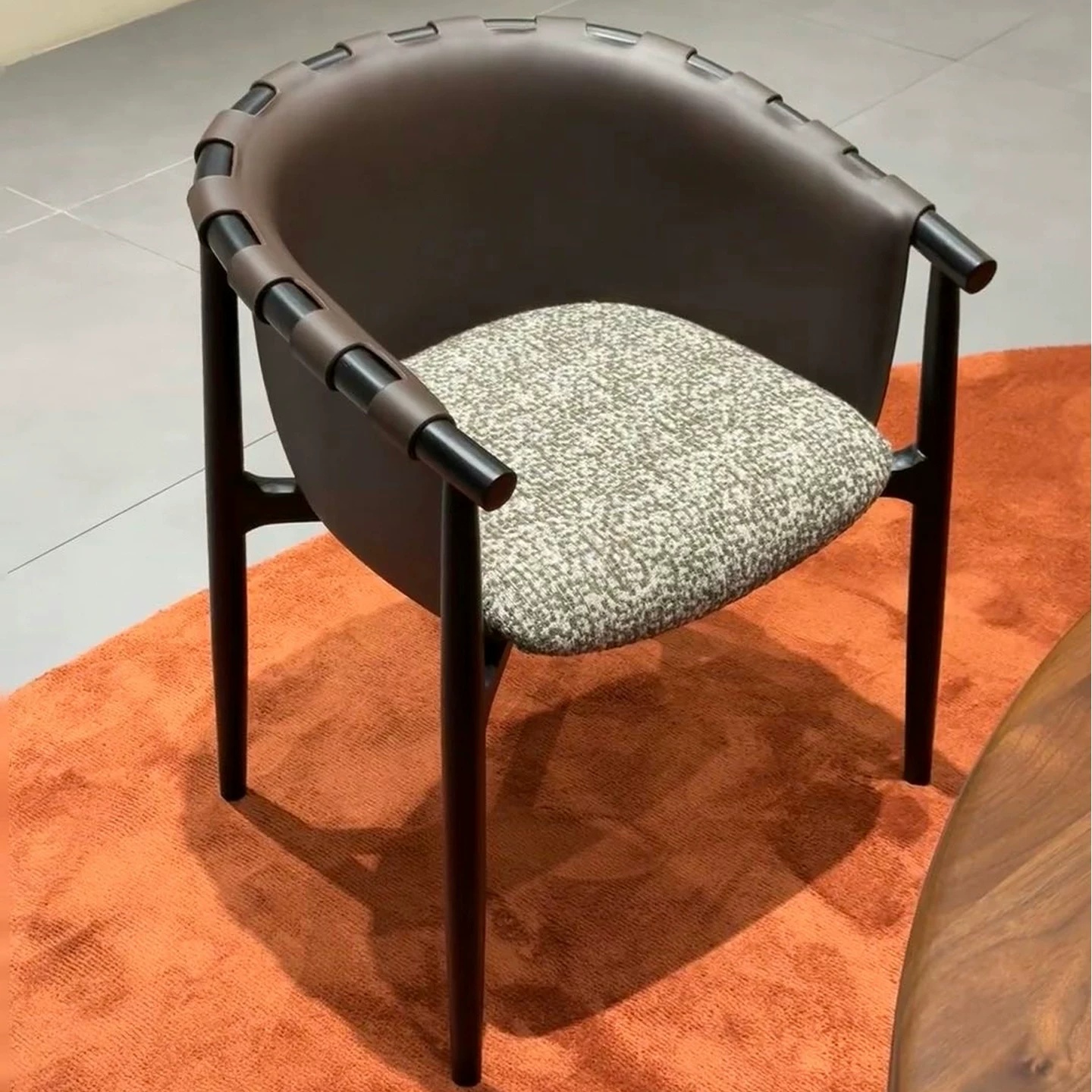 Gaoliang Dining Chair Light Luxury Saddle Leather Dining Chairs OEM/ODM (YZ292)
