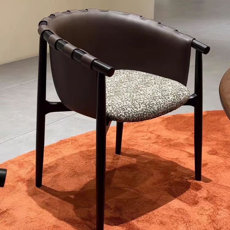 Gaoliang Dining Chair Light Luxury Saddle Leather Dining Chairs OEM/ODM (YZ292)