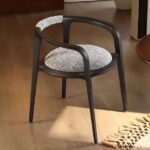 Gaoliang Dinning Chair High End Round Wooden Smoke Dining Chair OEM/ODM (YZ302)