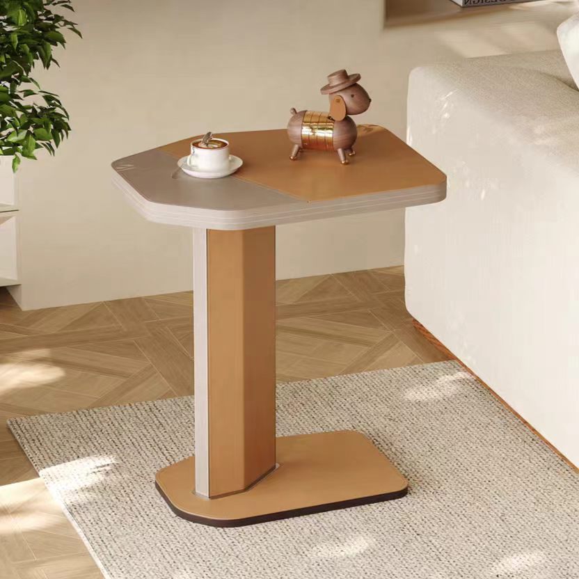 Gaoliang Side Table Leather Artistic C-shaped Small End Table OEM/ODM (BJ156)