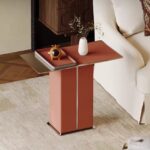 Gaoliang Side Table Modern Red Luxury Living Room Sofa Side Table OEM/ODM (BJ157)