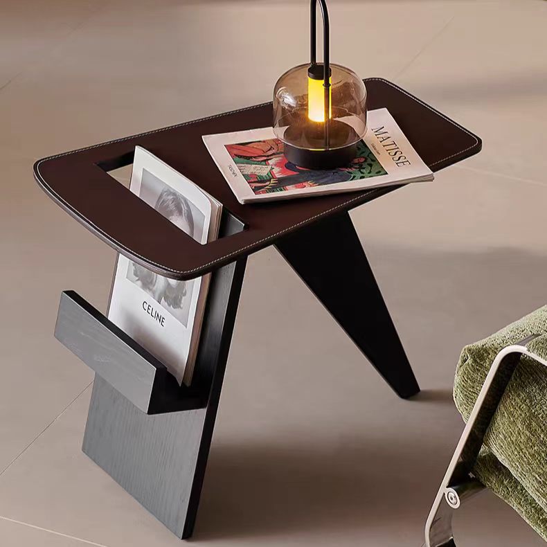 BJ160 Gaoliang Side Table Solid Wood Built-in Book Storage Side Table OEM/ODM (BJ160)